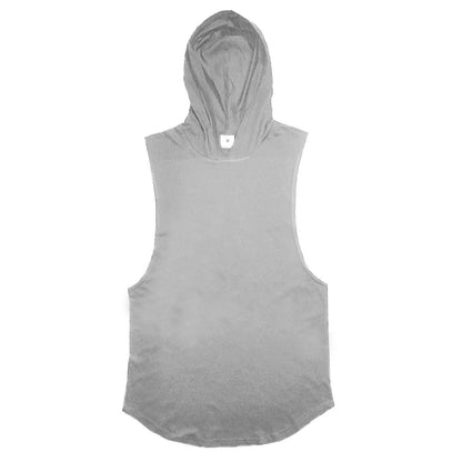 Men’s Sleeveless Gym Hoodie – Bodybuilding Stringer Tank Top | Fitness & Training Wear