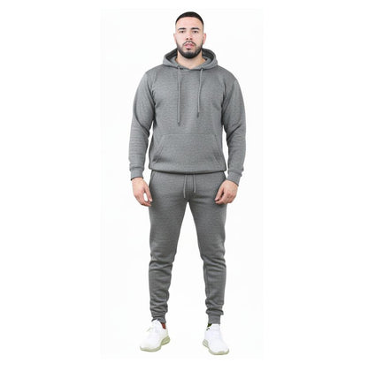 Mens Tracksuit Set Fleece Hoodie Top Bottoms Jogging Joggers Gym Pullover