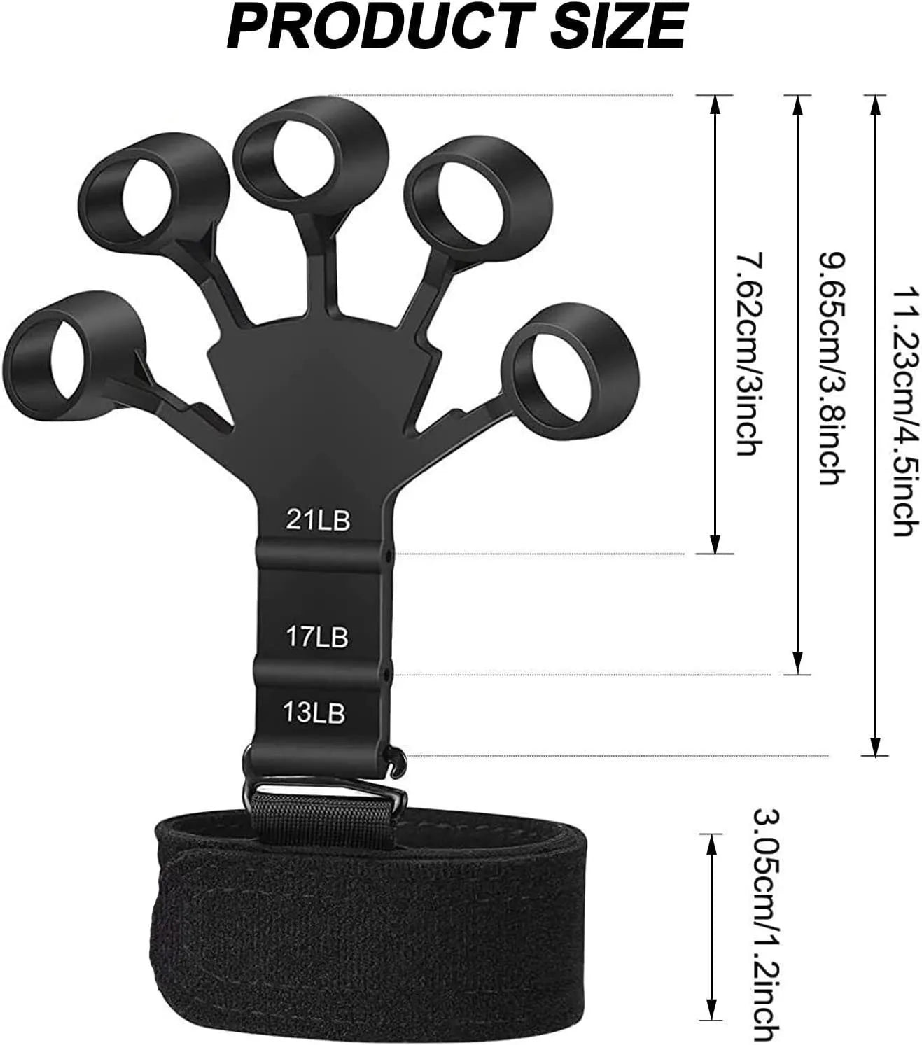 6-Level Adjustable Hand Grip Strength Trainer – Forearm & Finger Exerciser