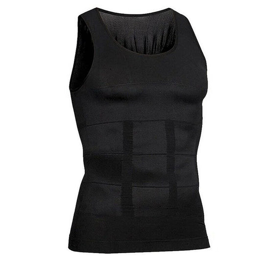Men’s Slimming Compression Tank Top – Body Shaper Gym Vest for Abs & Tummy Control