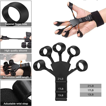 6-Level Adjustable Hand Grip Strength Trainer – Forearm & Finger Exerciser