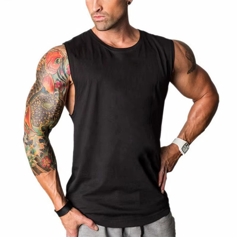 Men’s Bodybuilding Stringer Tank Top – Gym Sleeveless Muscle Vest