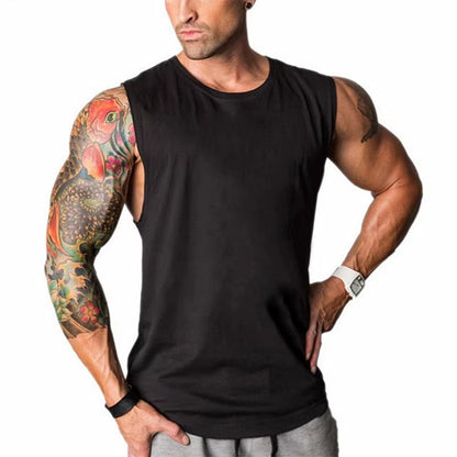 Men’s Bodybuilding Stringer Tank Top – Gym Sleeveless Muscle Vest