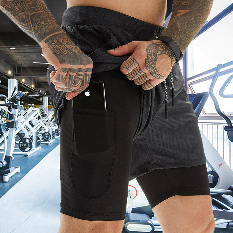Men's 2-in-1 Performance Training Shorts