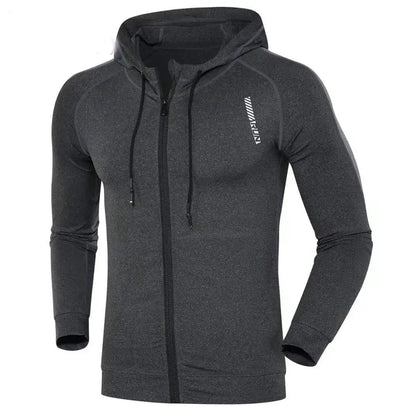 Men’s Gym Hoodie – Compression Fitness Training Jacket