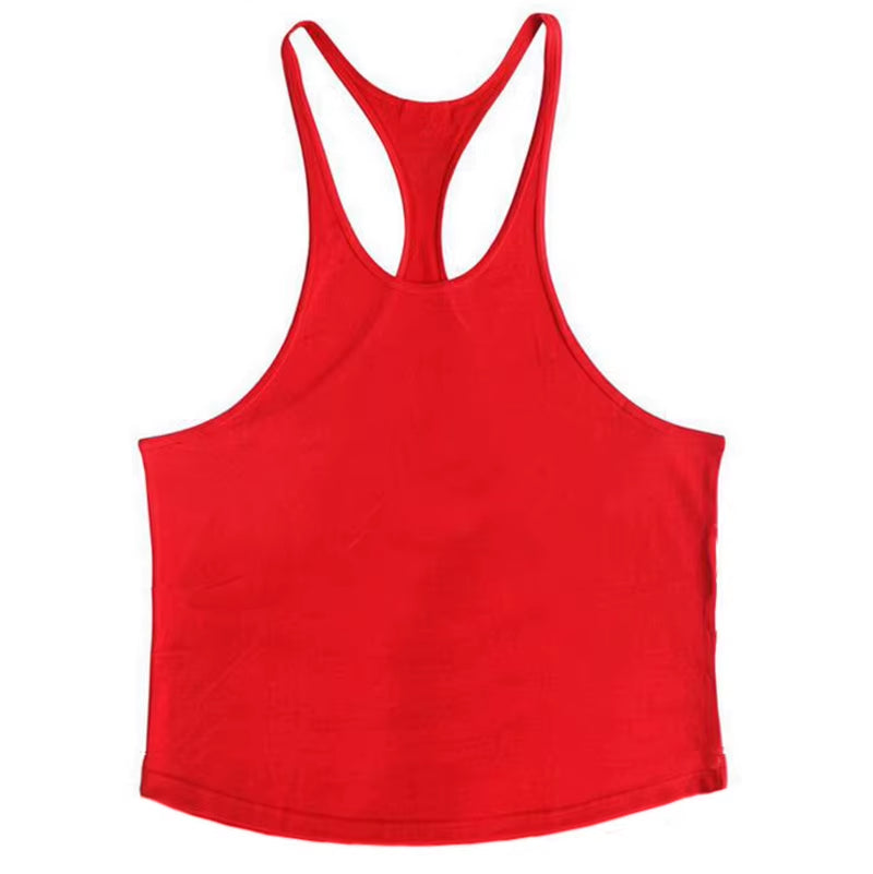 Men’s Gym Stringer Vest – Sleeveless Bodybuilding Workout Tank Top