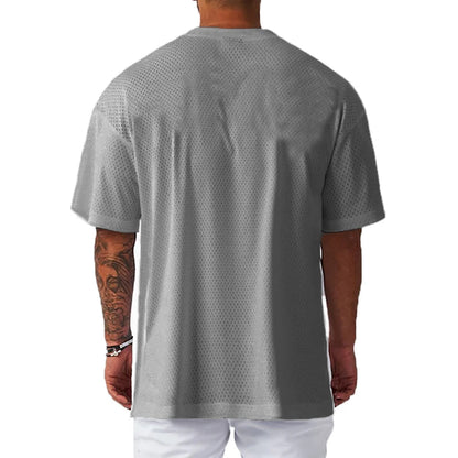 Men's Oversized Gym T-Shirt – Quick-Dry Breathable Training & Workout Tee