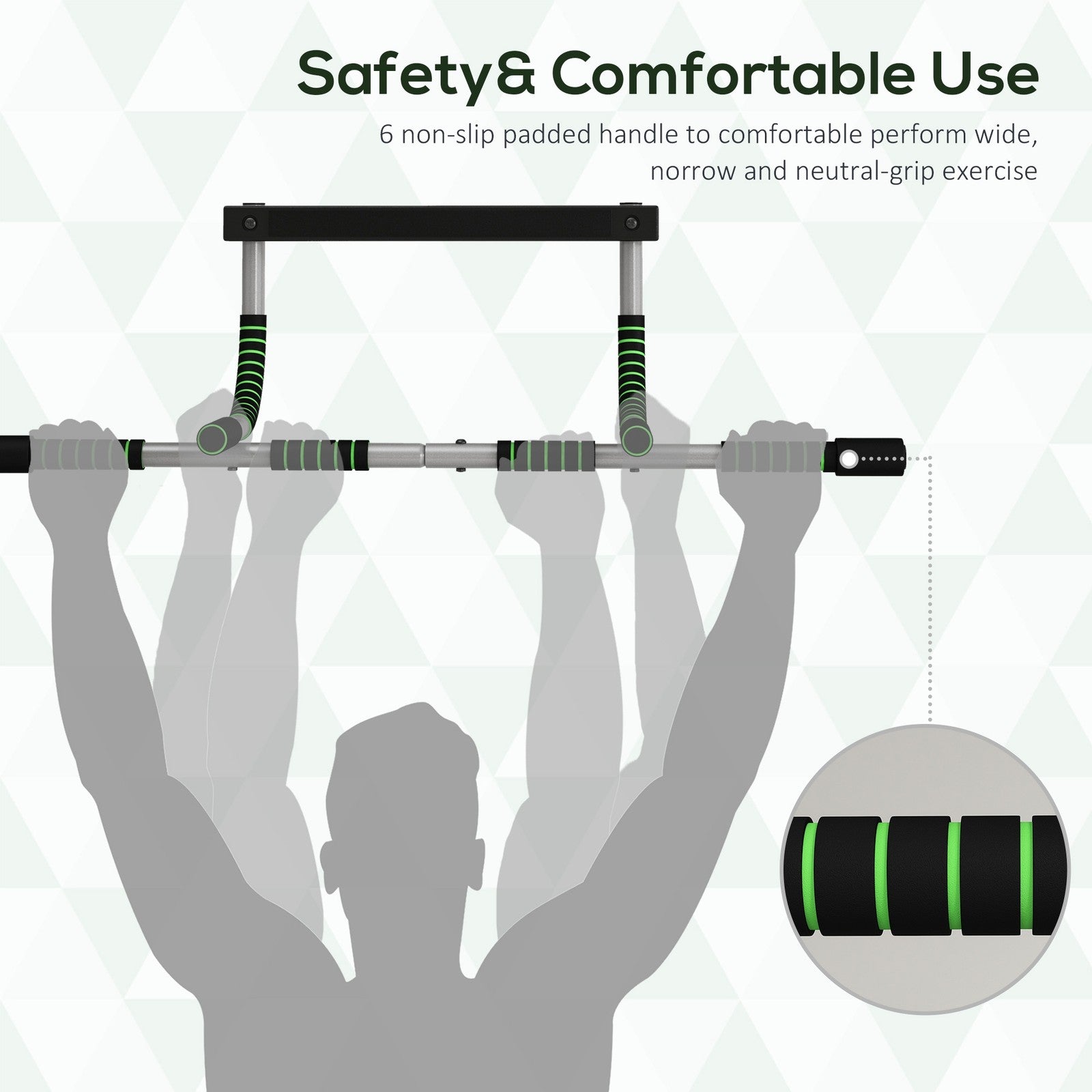 Pull-Up Bar – Indoor Doorway Home Gym Upper Body Trainer