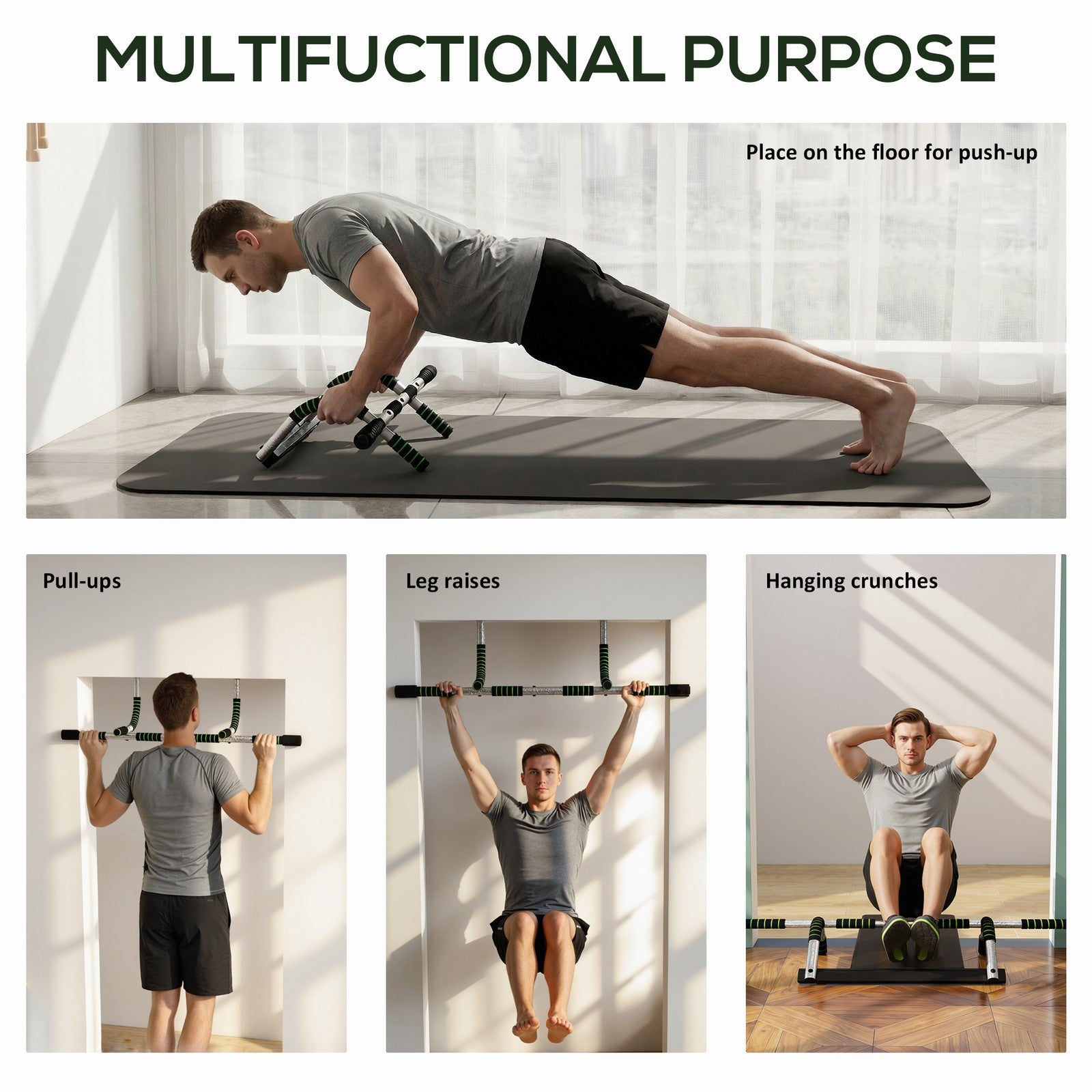 Pull-Up Bar – Indoor Doorway Home Gym Upper Body Trainer