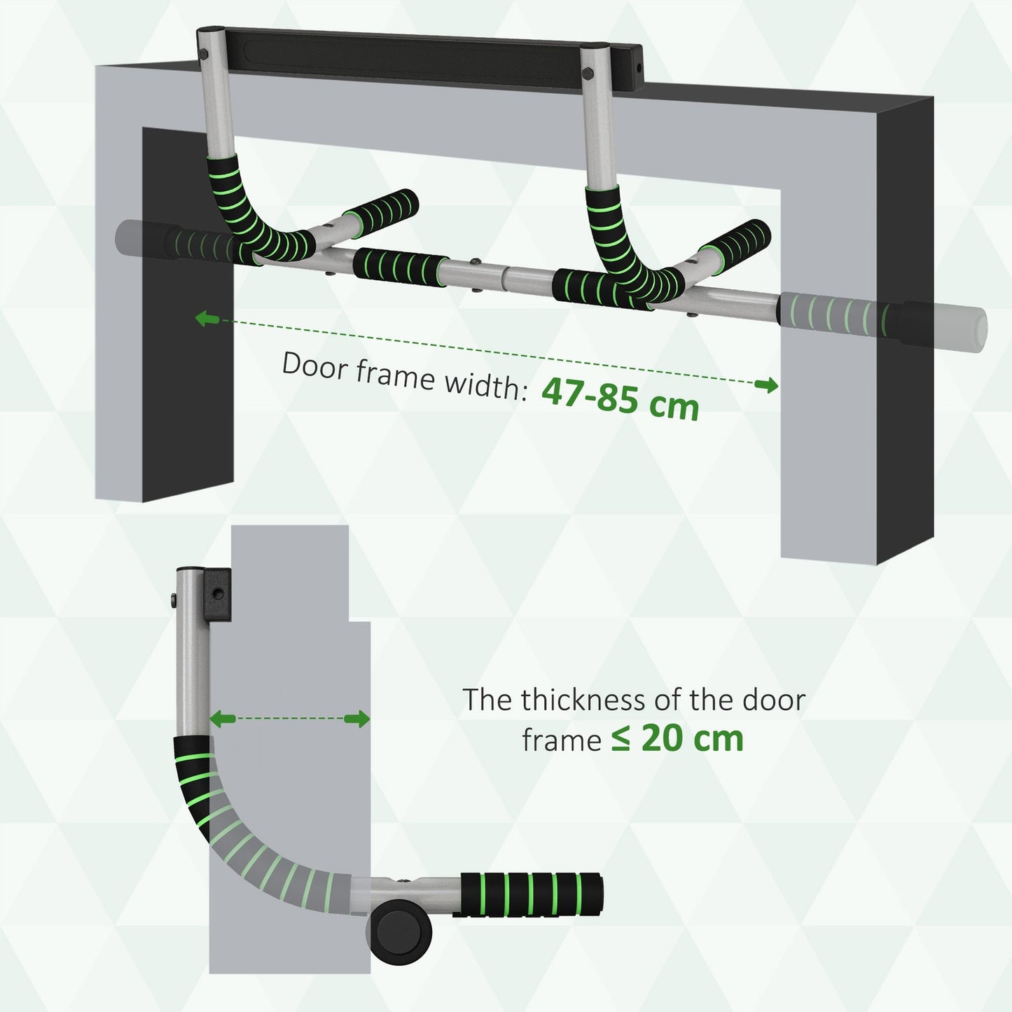 Pull-Up Bar – Indoor Doorway Home Gym Upper Body Trainer