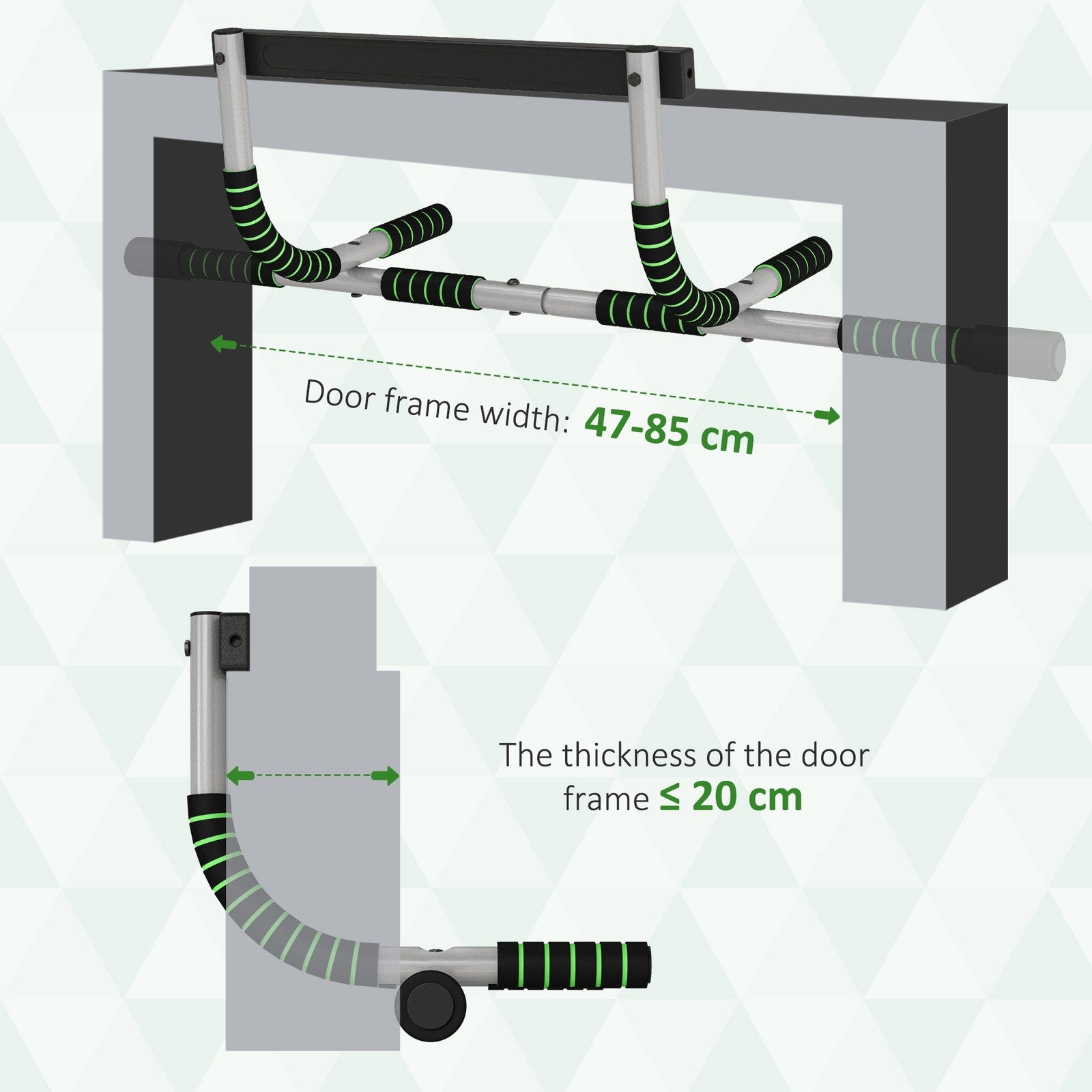 Pull-Up Bar – Indoor Doorway Home Gym Upper Body Trainer